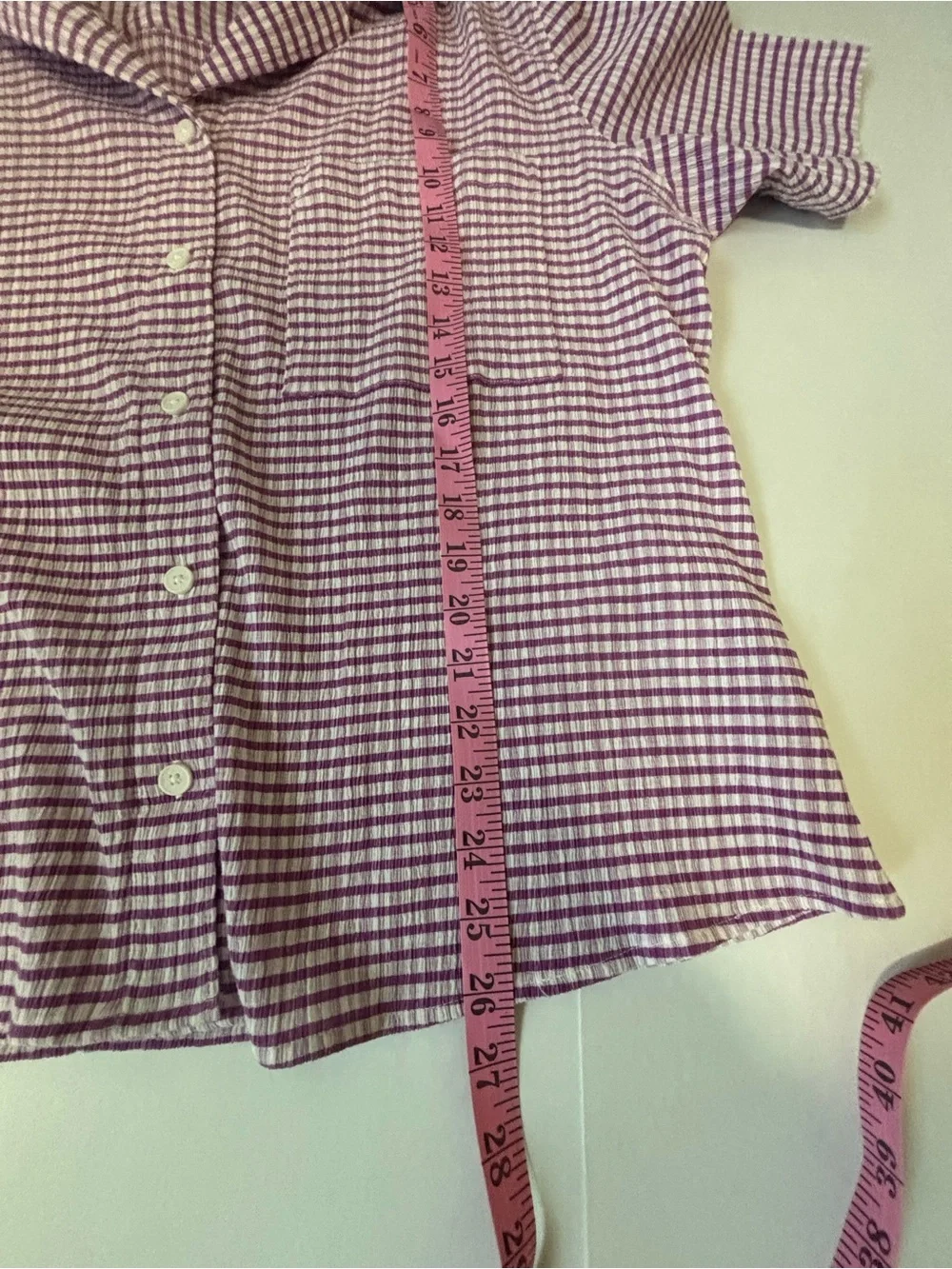 Levi’s Women’s XL Purple Gingham Button Front Shirt NWOT